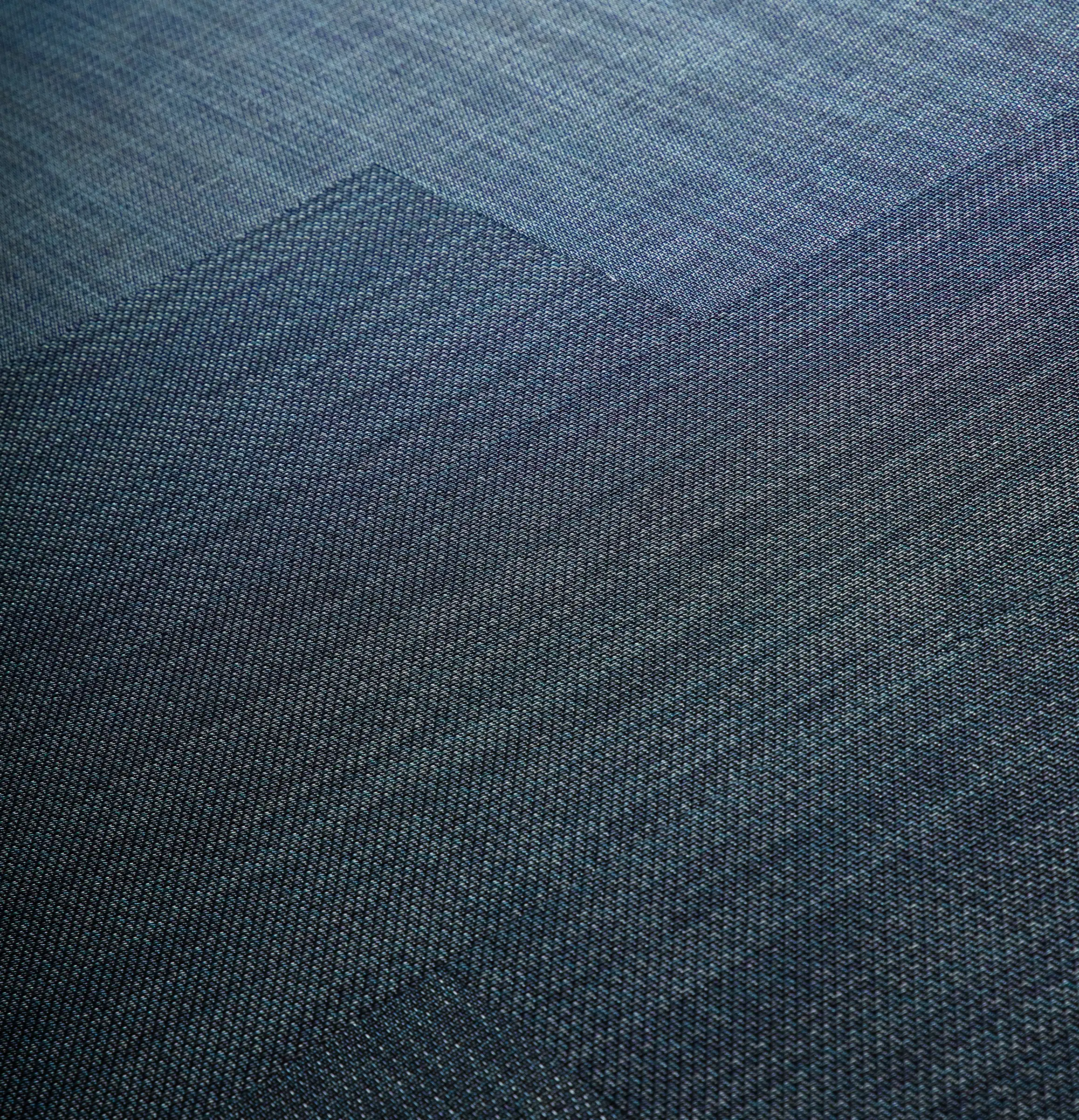 AXON blue woven texture detail
