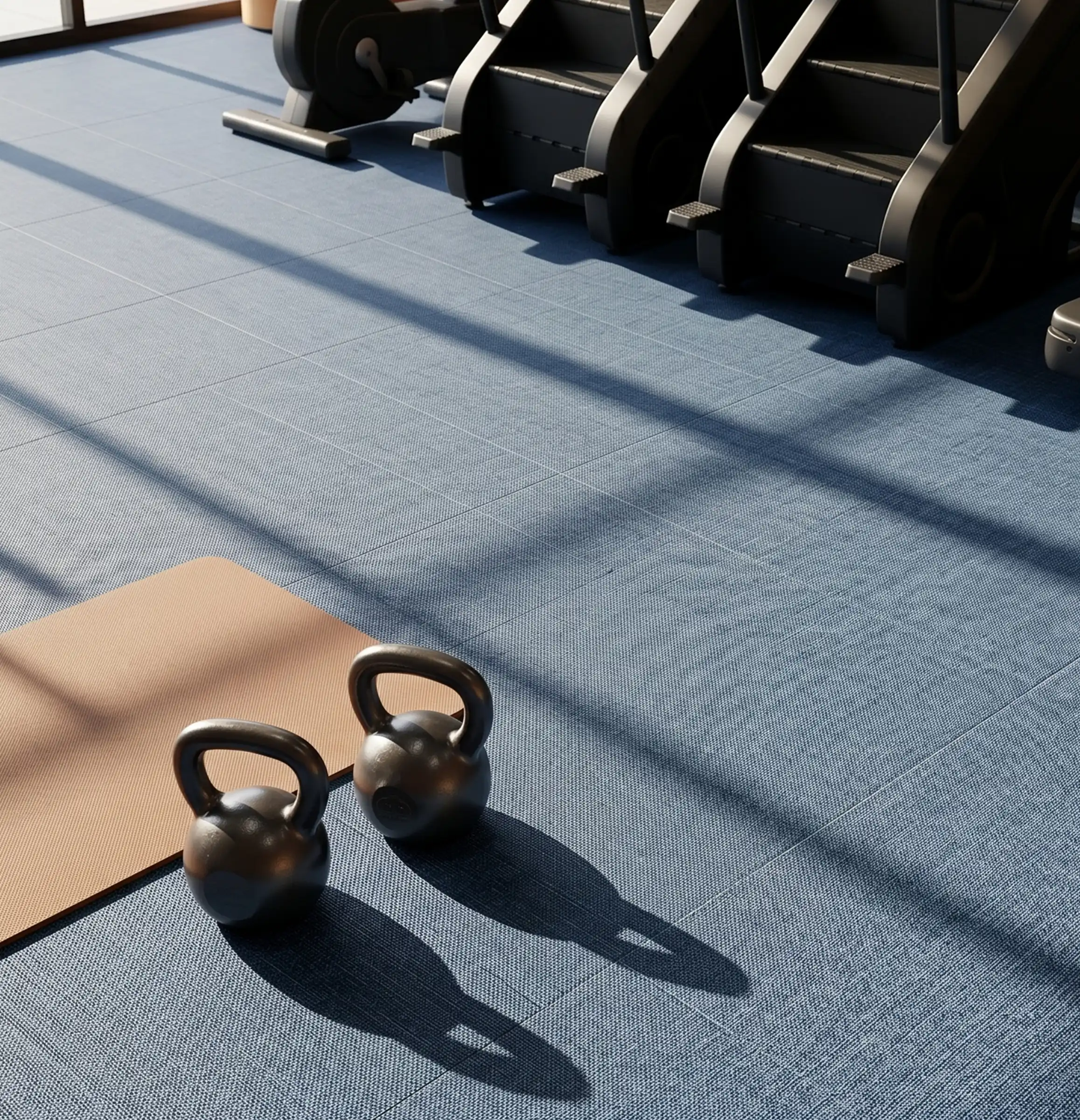 AXON woven flooring in a fitness space
