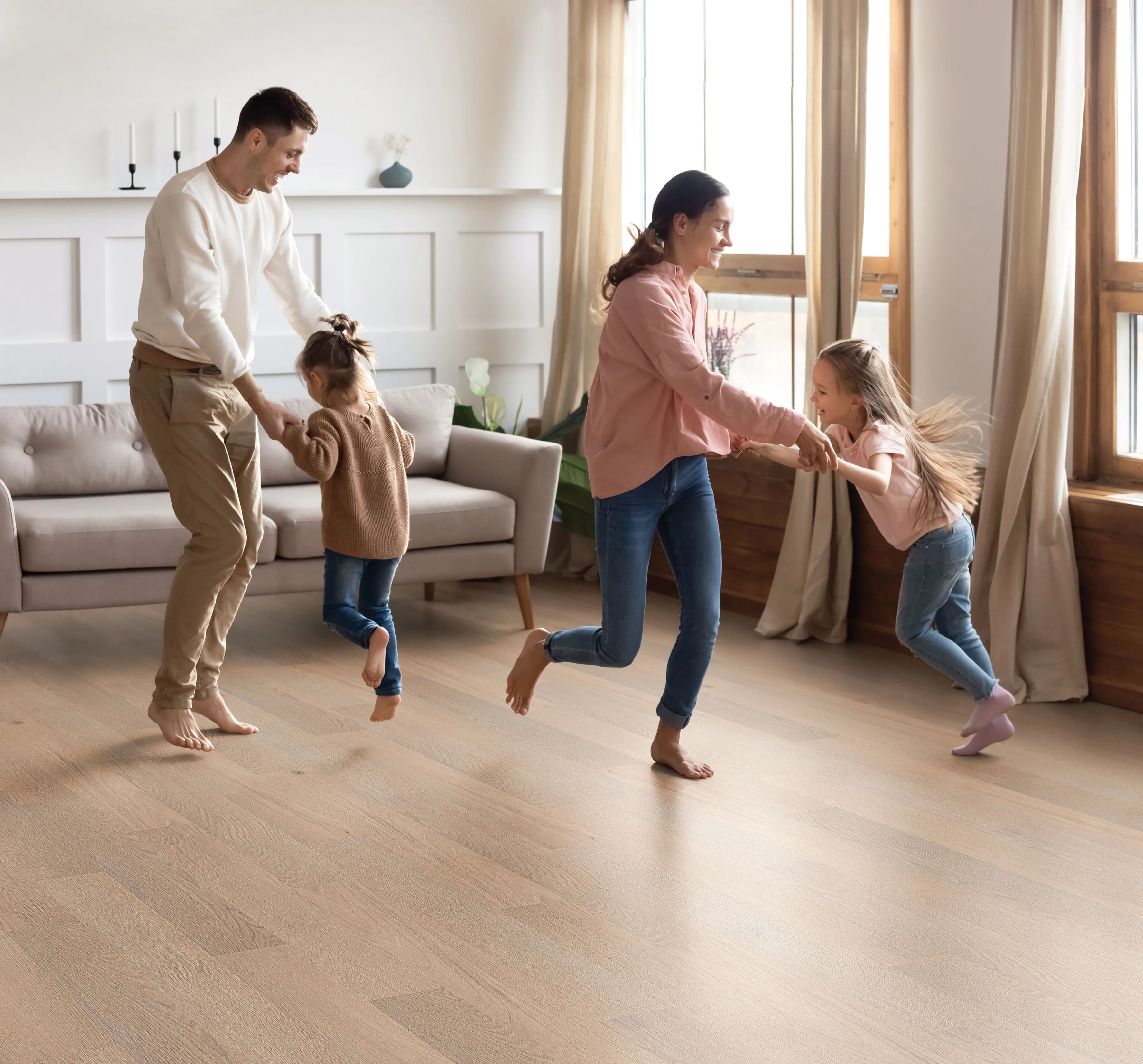Comfort Cushion from Urban Surfaces in a family dancing setting