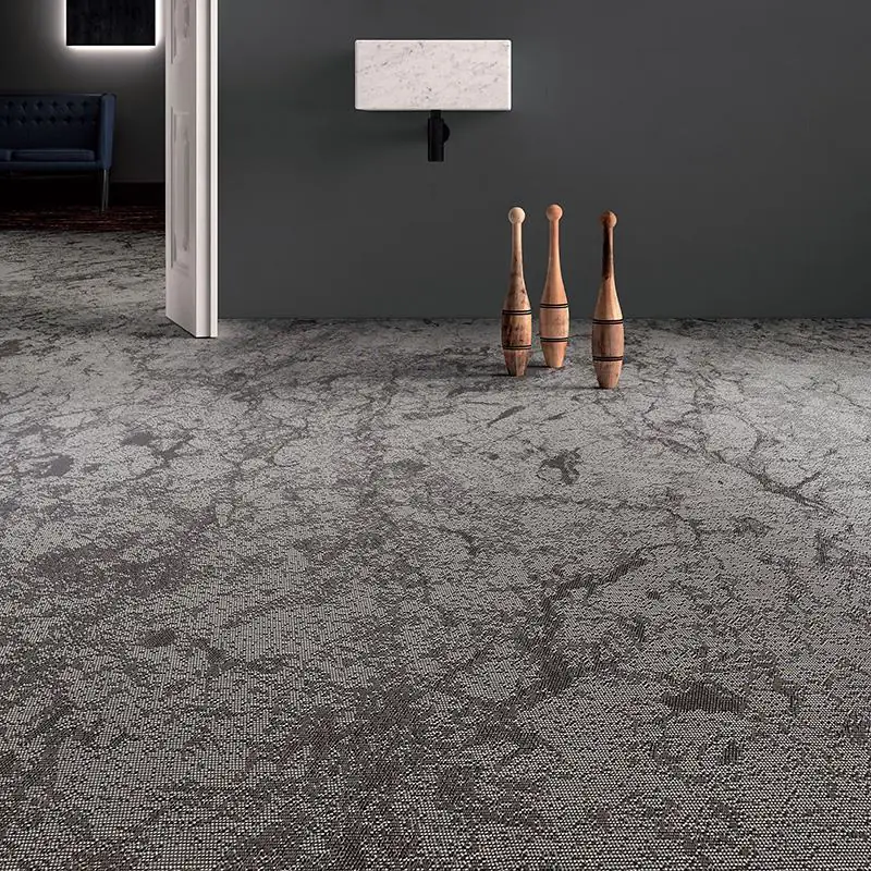 Emperador woven vinyl square room scene