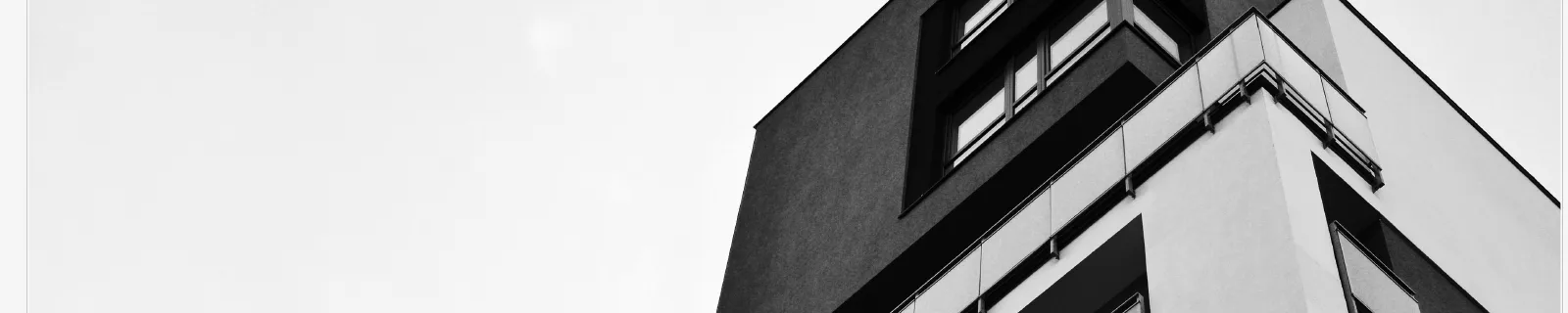 Contemporary apartment building exterior